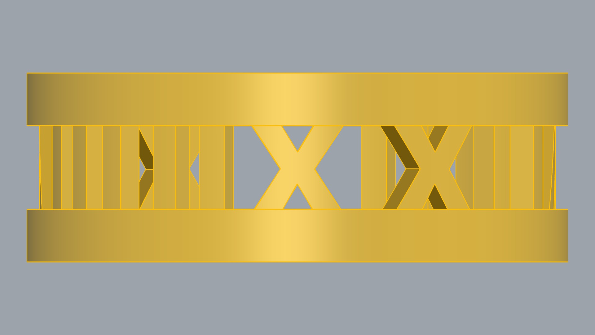 Roman Numeral Watch Ring Design JDBCo 3D print model_13