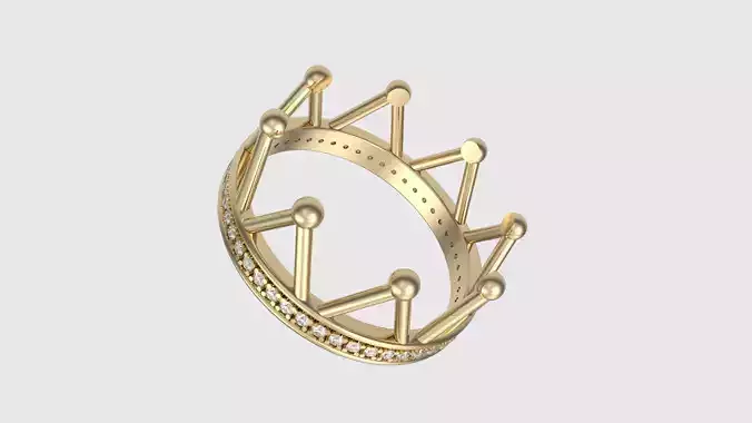 Regal Crown-Inspired Ring Design JDBCo