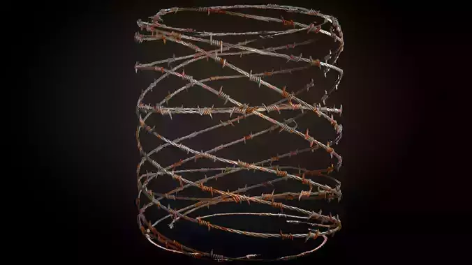 Seamless Barbed Wire Materials Texture