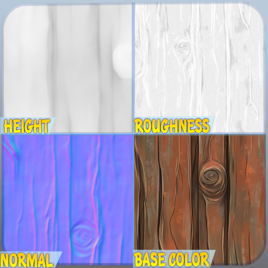 Stylized Wood Seamless Texture Texture_1
