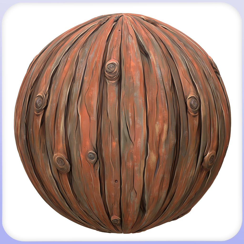 Stylized Wood Seamless Texture Texture_3