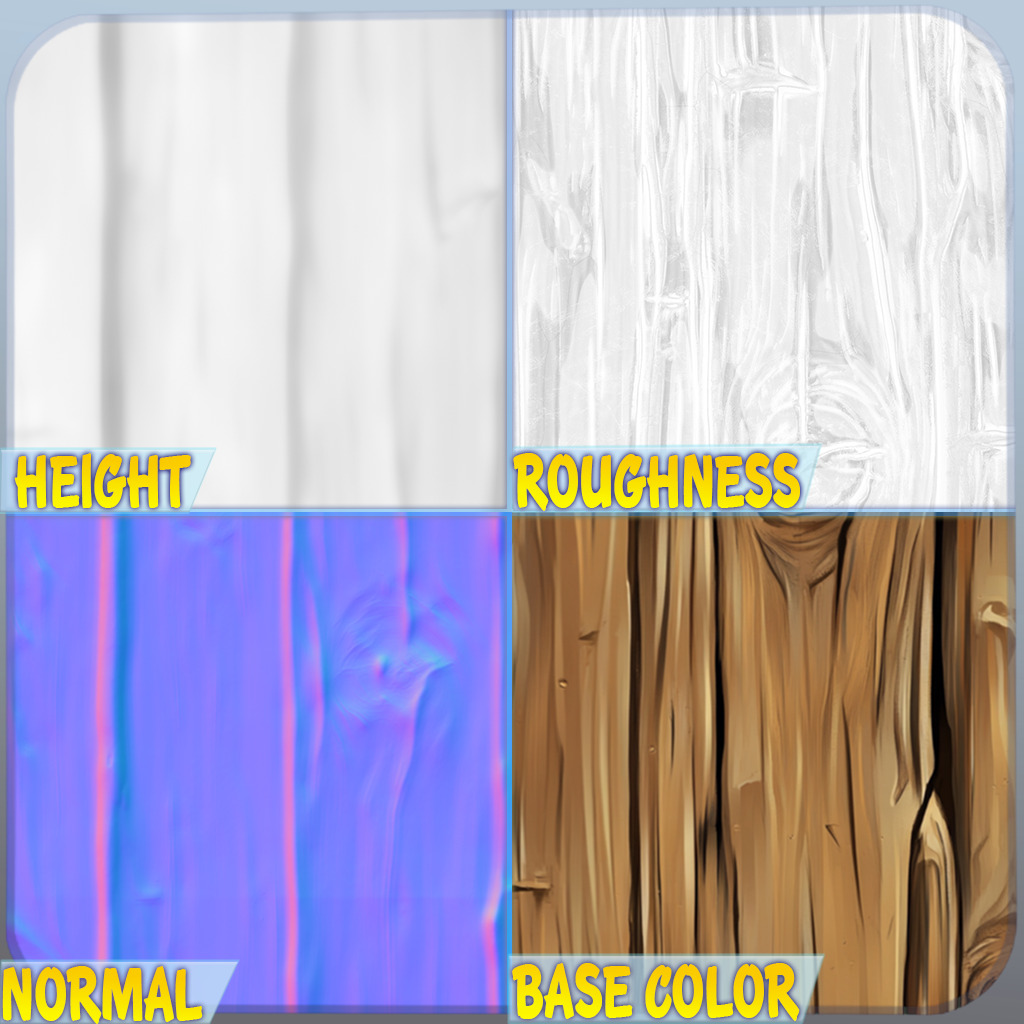 Stylized Wood Seamless Texture Texture_1