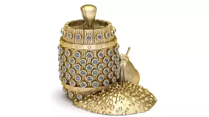 KITEL GOLDEN PENDANT  3D PRINTABLE MODEL 