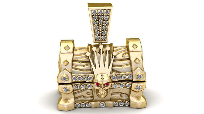 TRAEGER BOX PENDANT 3D PRINTABLE MODEL  3D print model