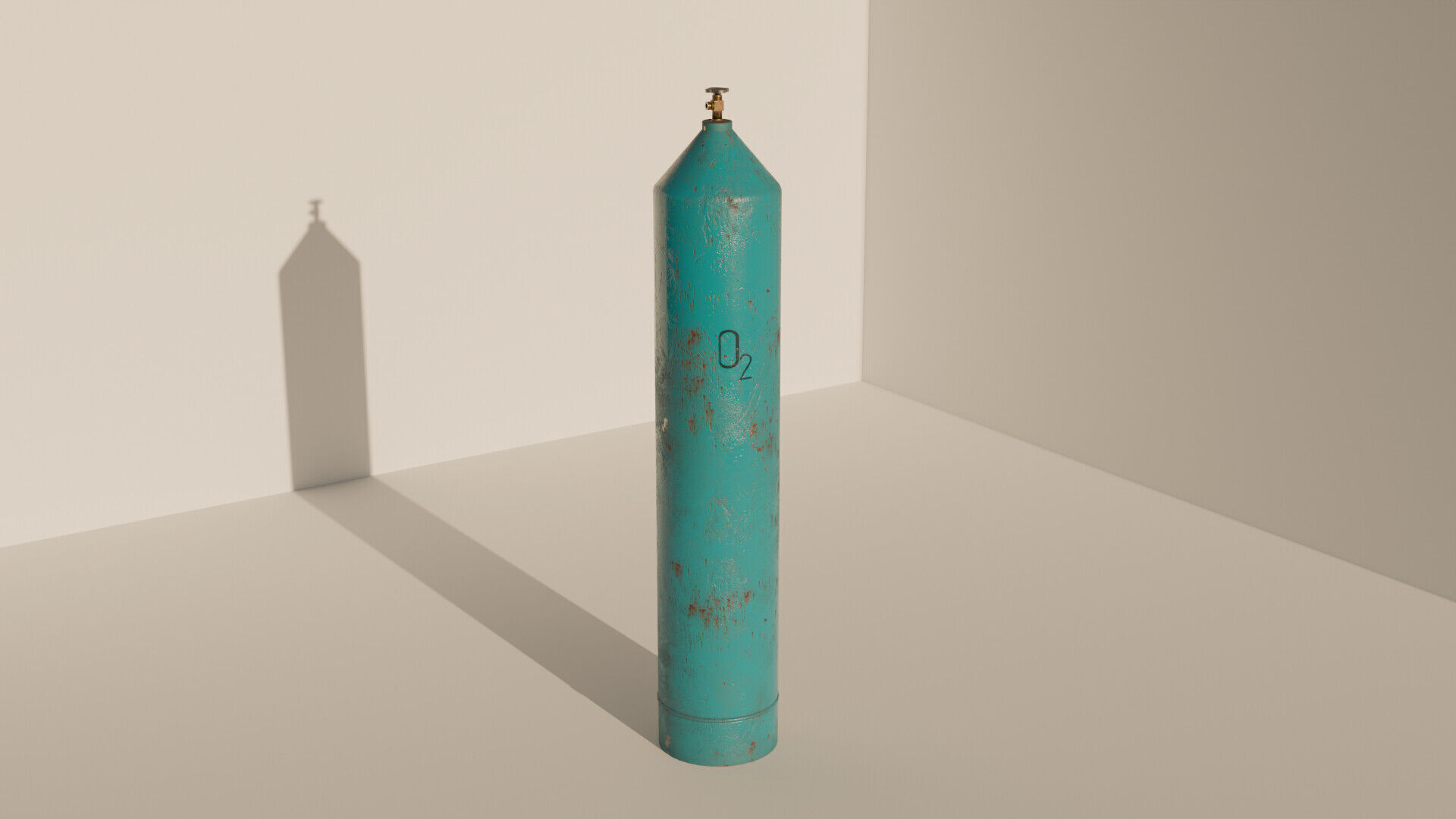 gas canisters Low-poly 3D model_1