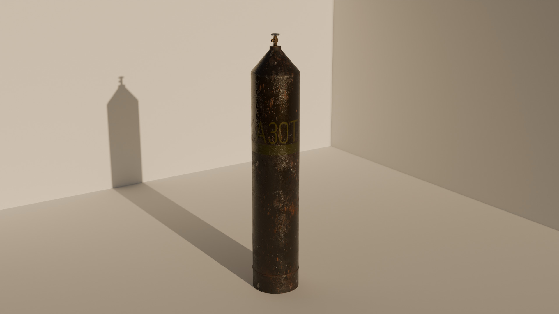 gas canisters Low-poly 3D model_5