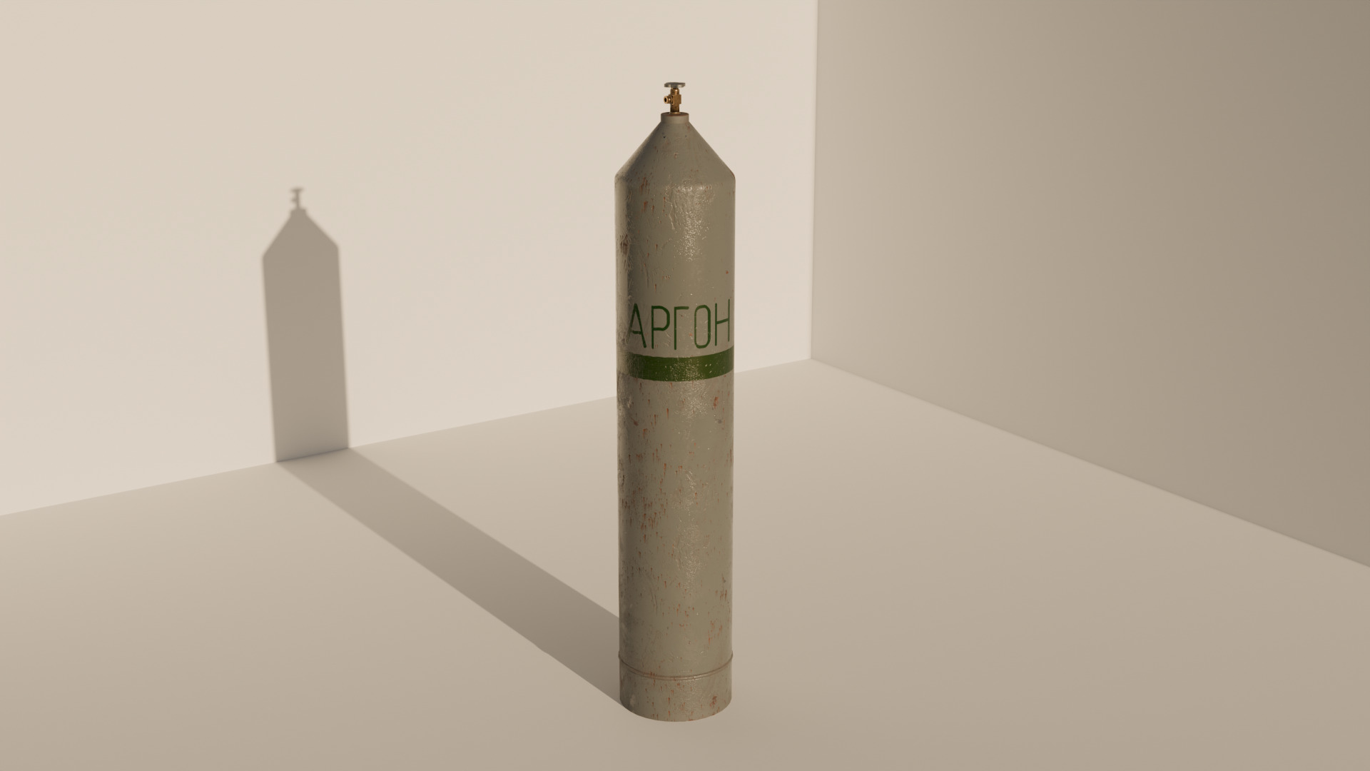 gas canisters Low-poly 3D model_4
