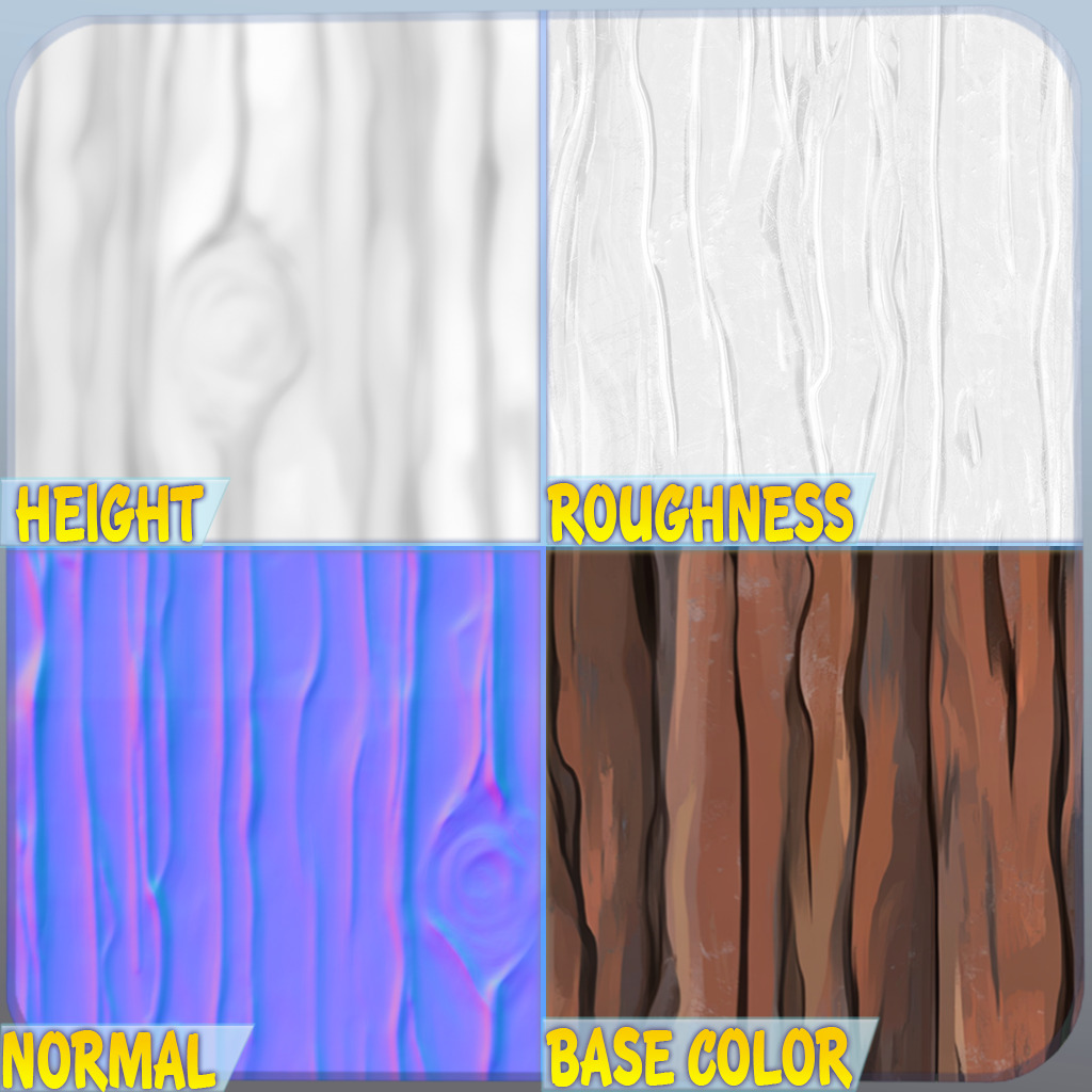 Stylized Wood Seamless Texture Texture_1