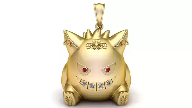 HIP HOP GENGAR PENDANT 3D PRINTABLE MODEL  3D print model