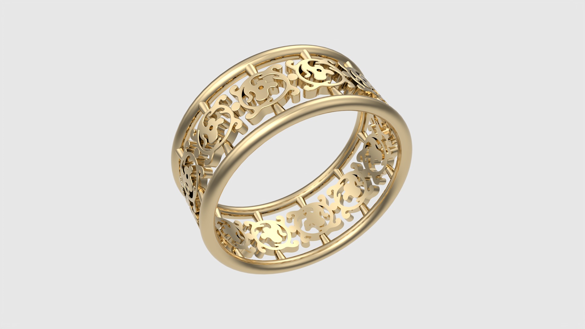 Delicate Intricate Pattern Ring JDBCo 3D print model_17