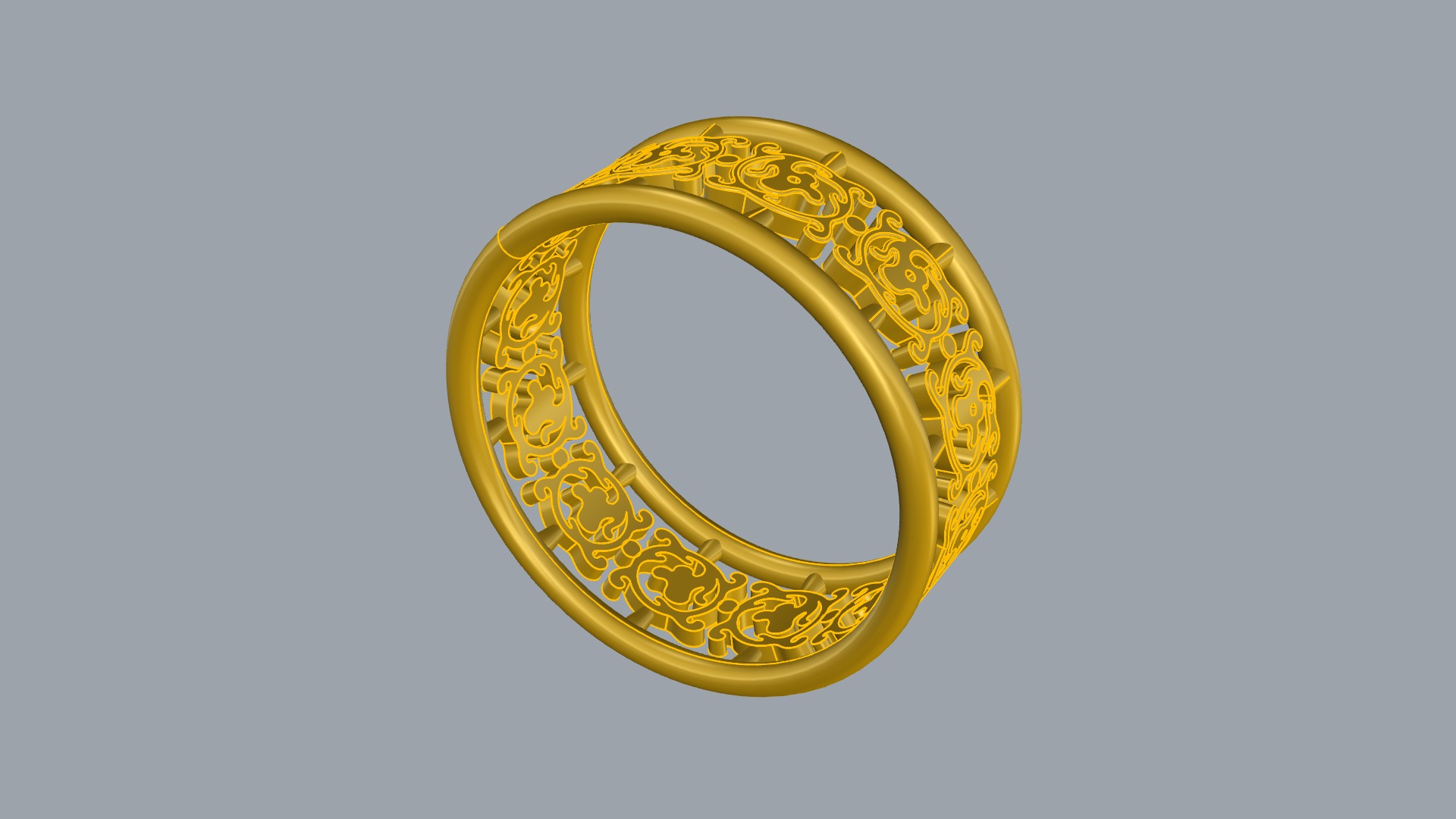 Delicate Intricate Pattern Ring JDBCo 3D print model_7