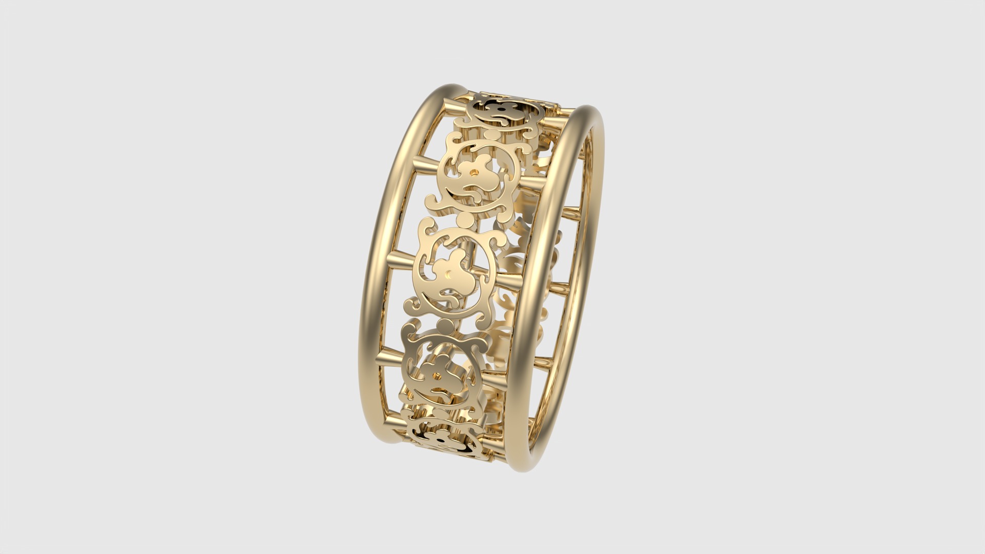 Delicate Intricate Pattern Ring JDBCo 3D print model_19