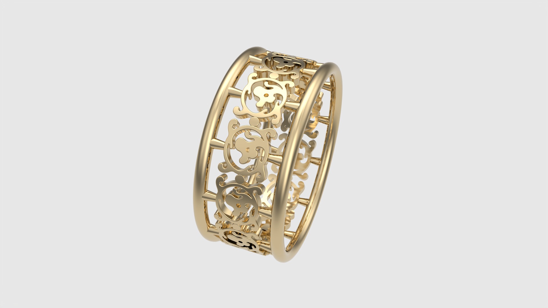 Delicate Intricate Pattern Ring JDBCo 3D print model_26