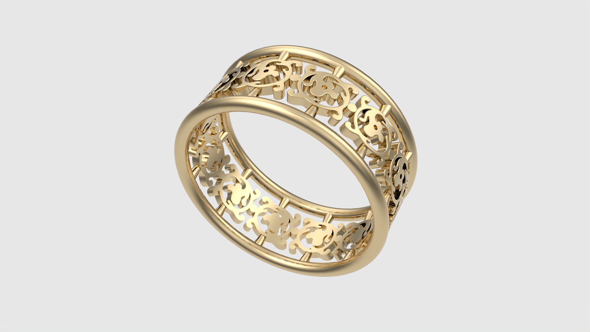 Delicate Intricate Pattern Ring JDBCo 3D print model_15