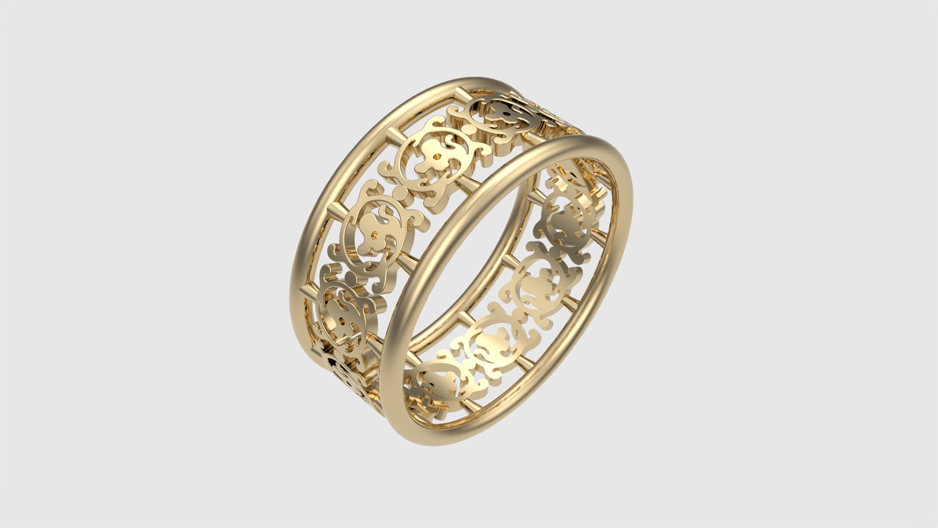 Delicate Intricate Pattern Ring JDBCo 3D print model_25