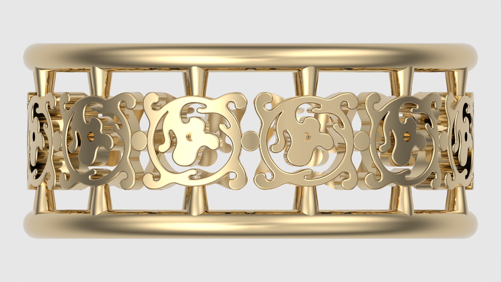 Delicate Intricate Pattern Ring JDBCo 3D print model_6