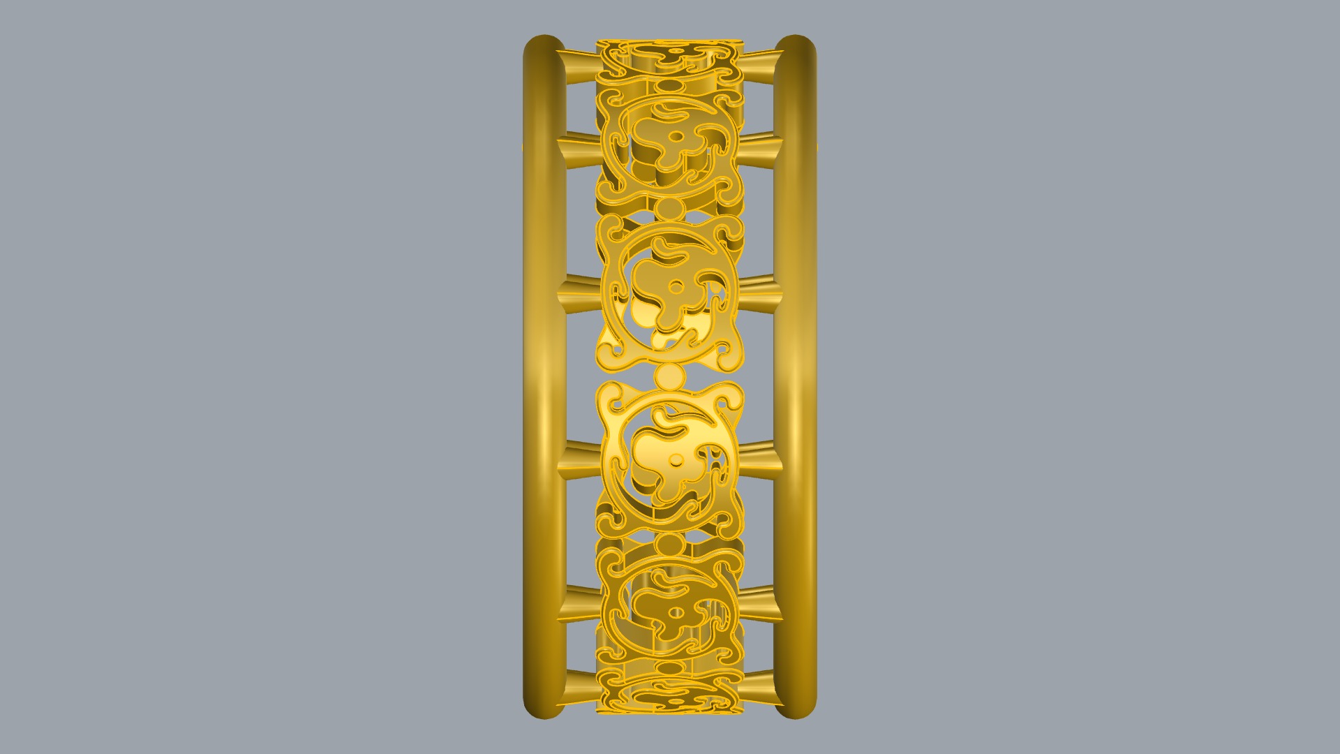 Delicate Intricate Pattern Ring JDBCo 3D print model_11