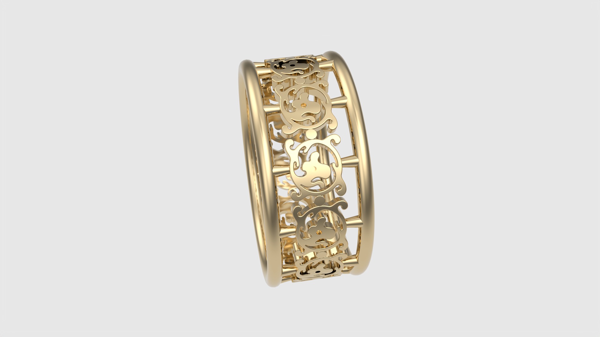Delicate Intricate Pattern Ring JDBCo 3D print model_20