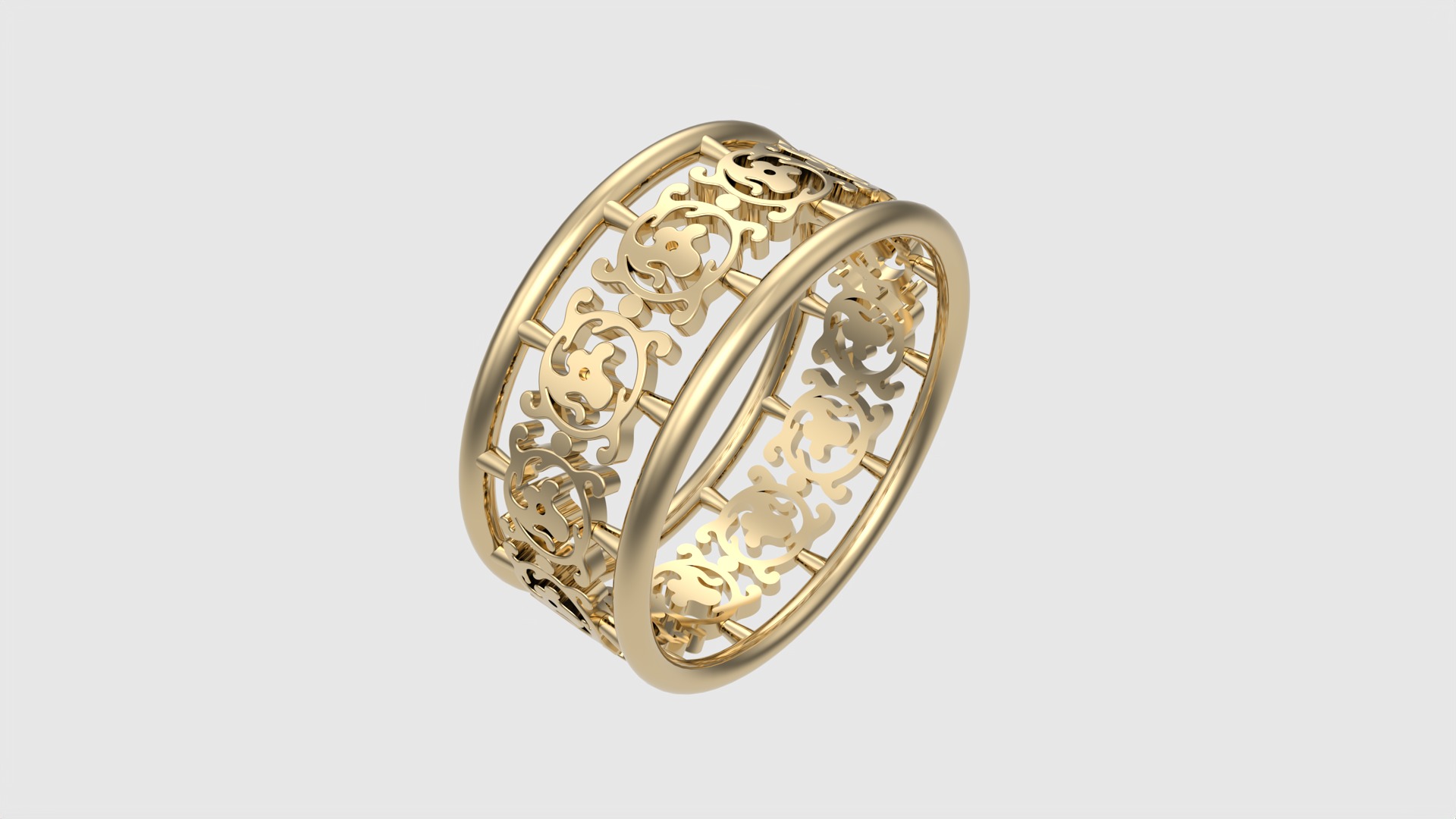 Delicate Intricate Pattern Ring JDBCo 3D print model_18