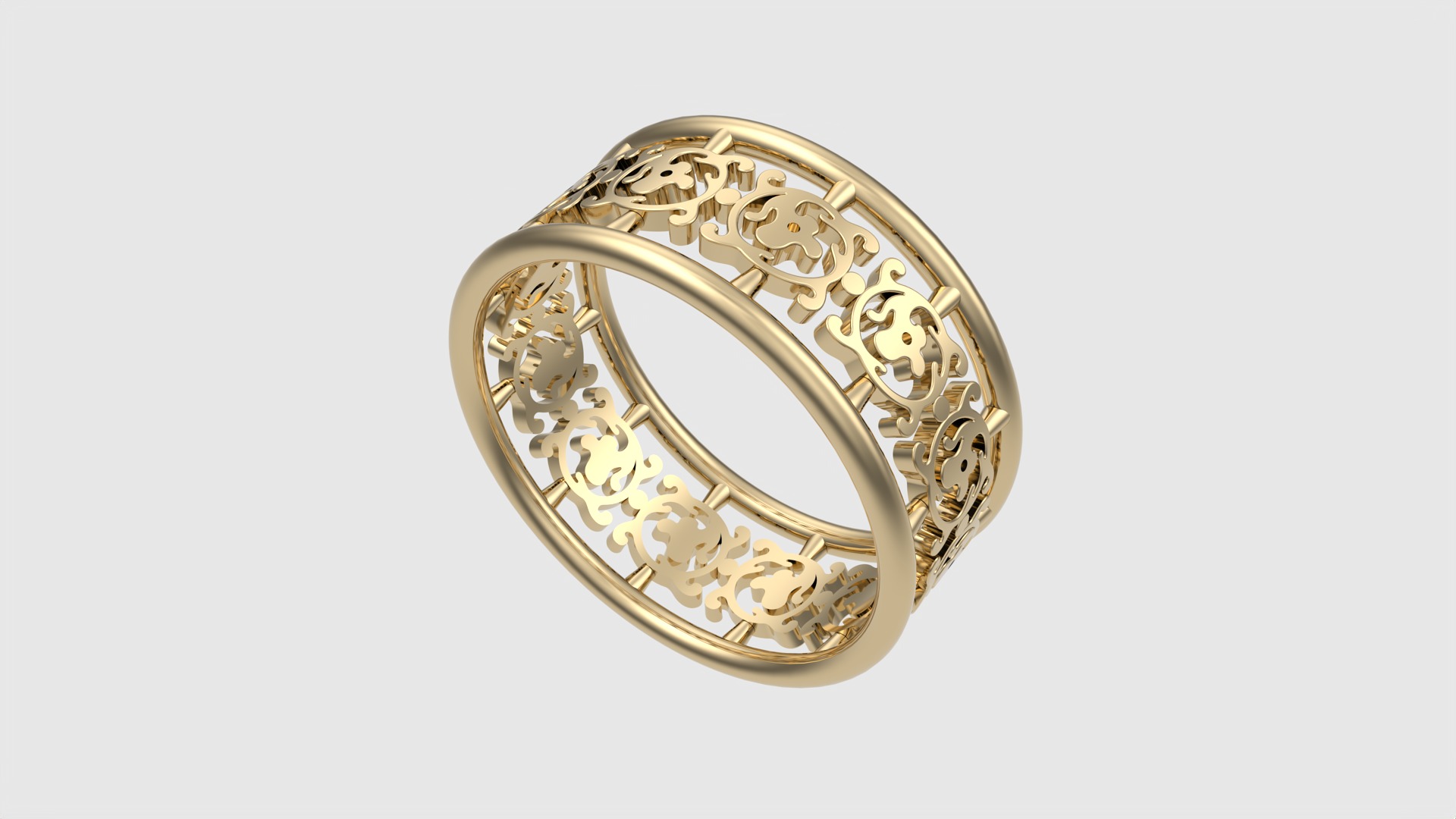 Delicate Intricate Pattern Ring JDBCo 3D print model_29