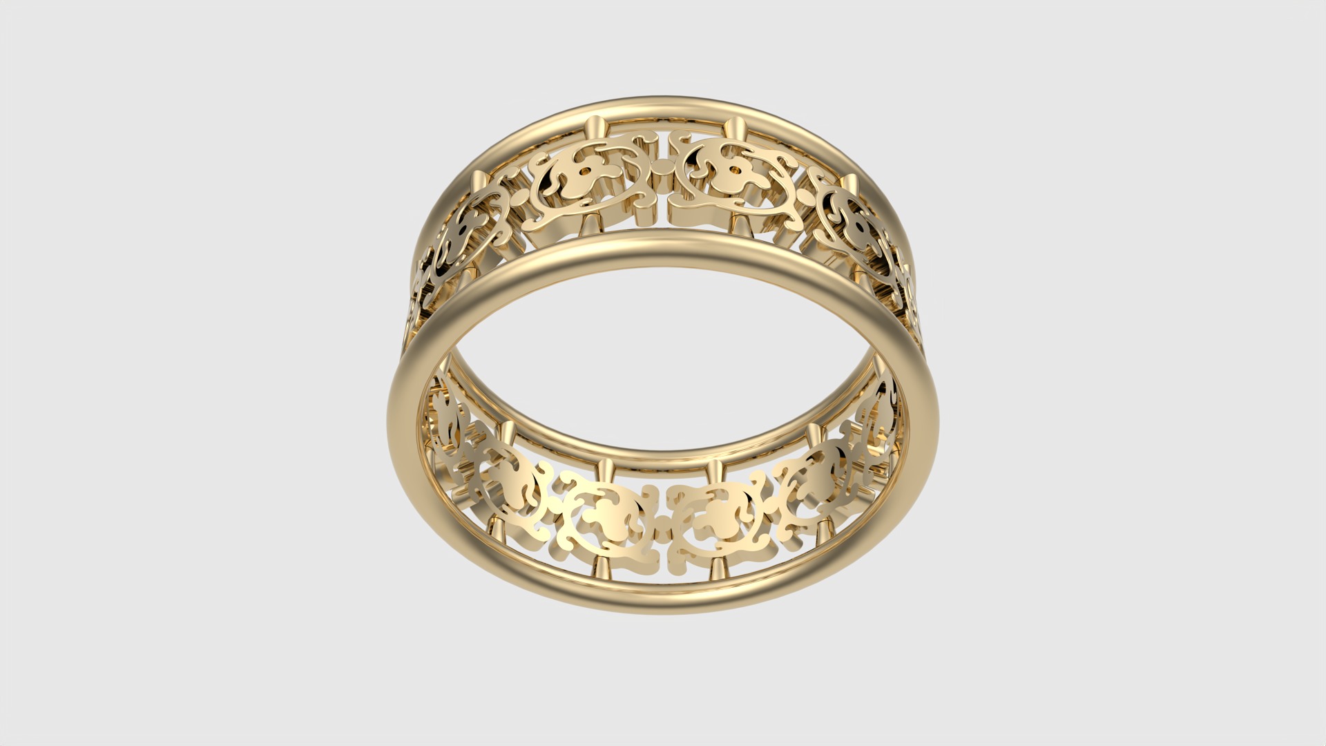 Delicate Intricate Pattern Ring JDBCo 3D print model_16