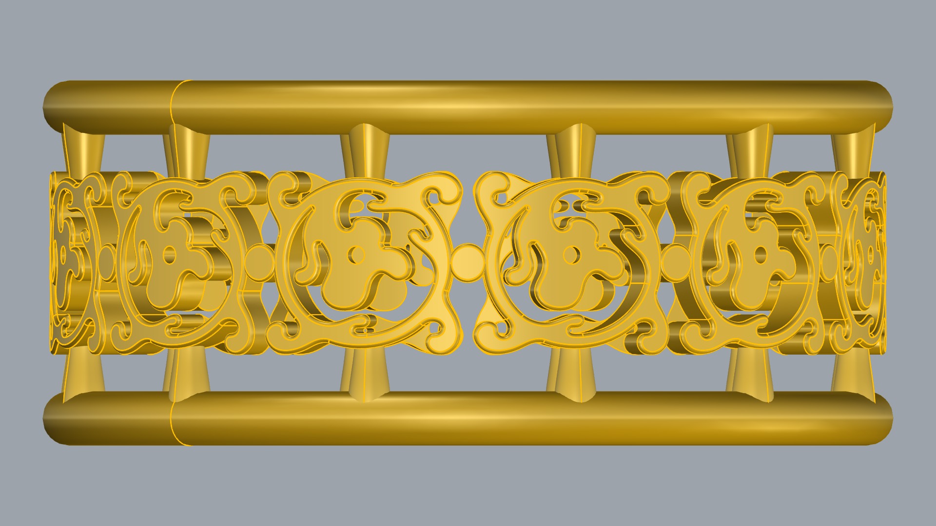 Delicate Intricate Pattern Ring JDBCo 3D print model_13