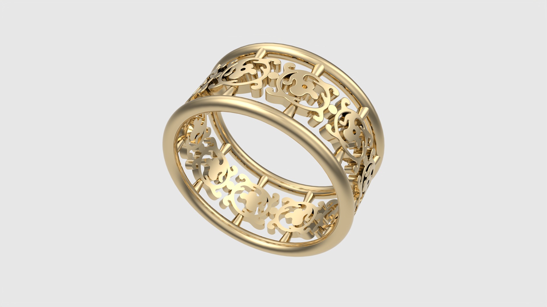 Intricate Pattern Tasteful Ring JDBCo 3D print model_15