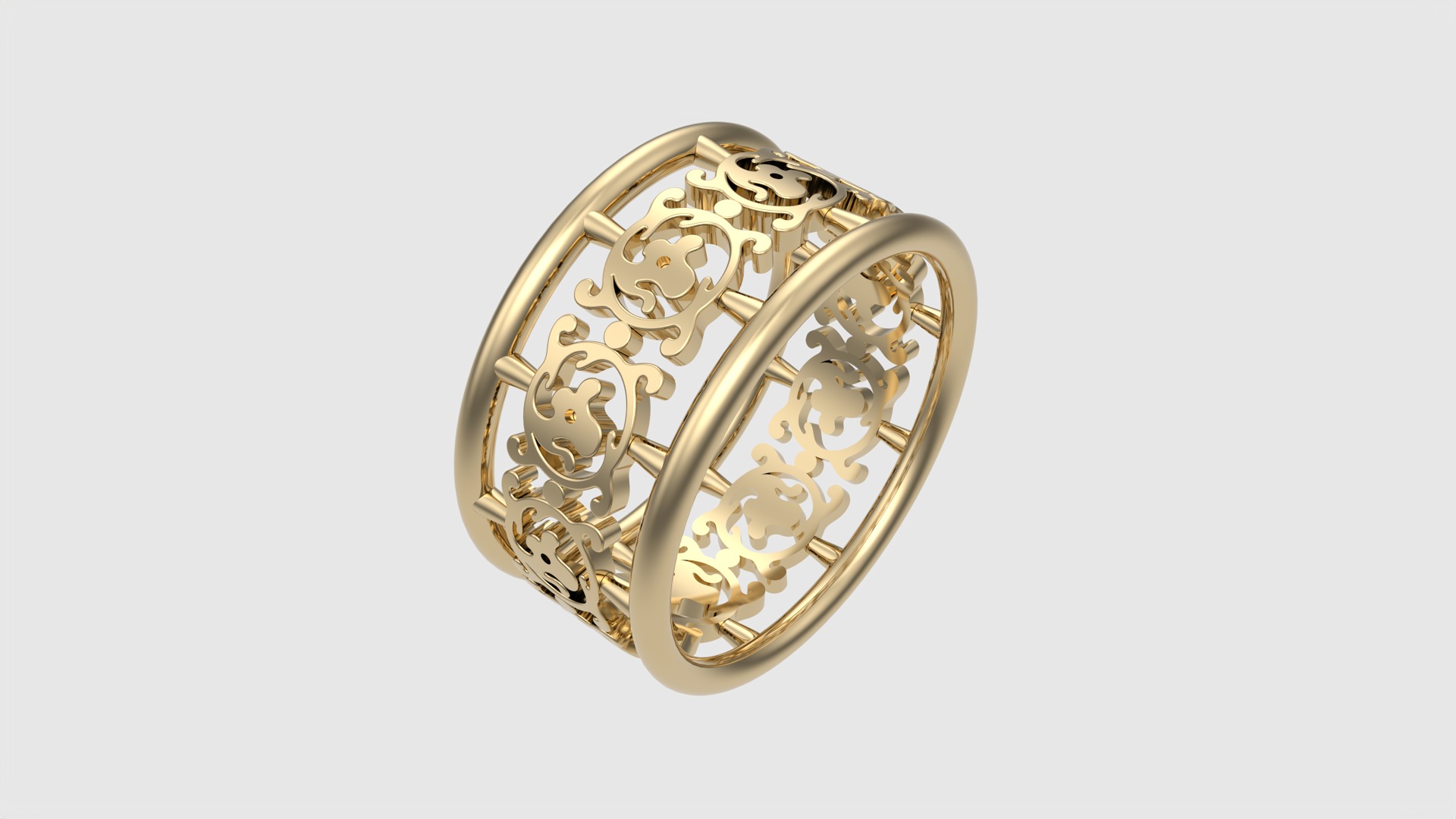 Intricate Pattern Tasteful Ring JDBCo 3D print model_18