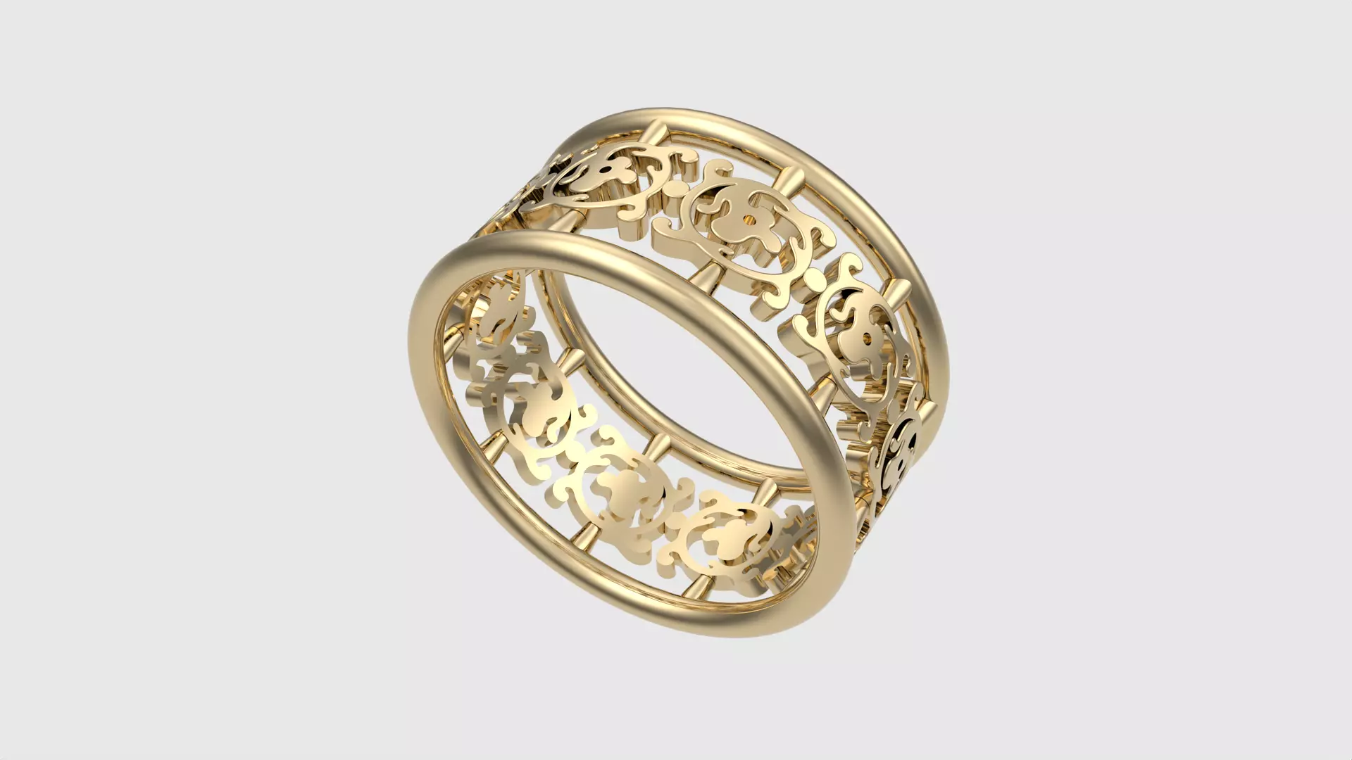 Intricate Pattern Tasteful Ring JDBCo 3D print model_0