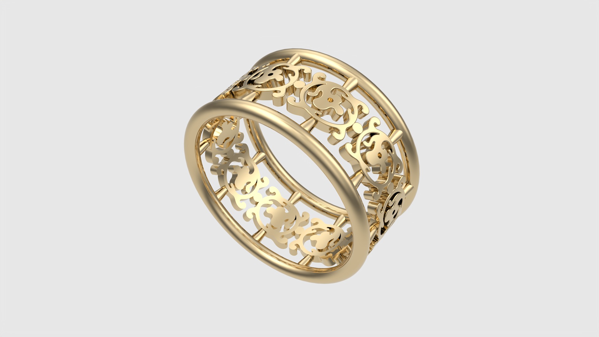 Intricate Pattern Tasteful Ring JDBCo 3D print model_29