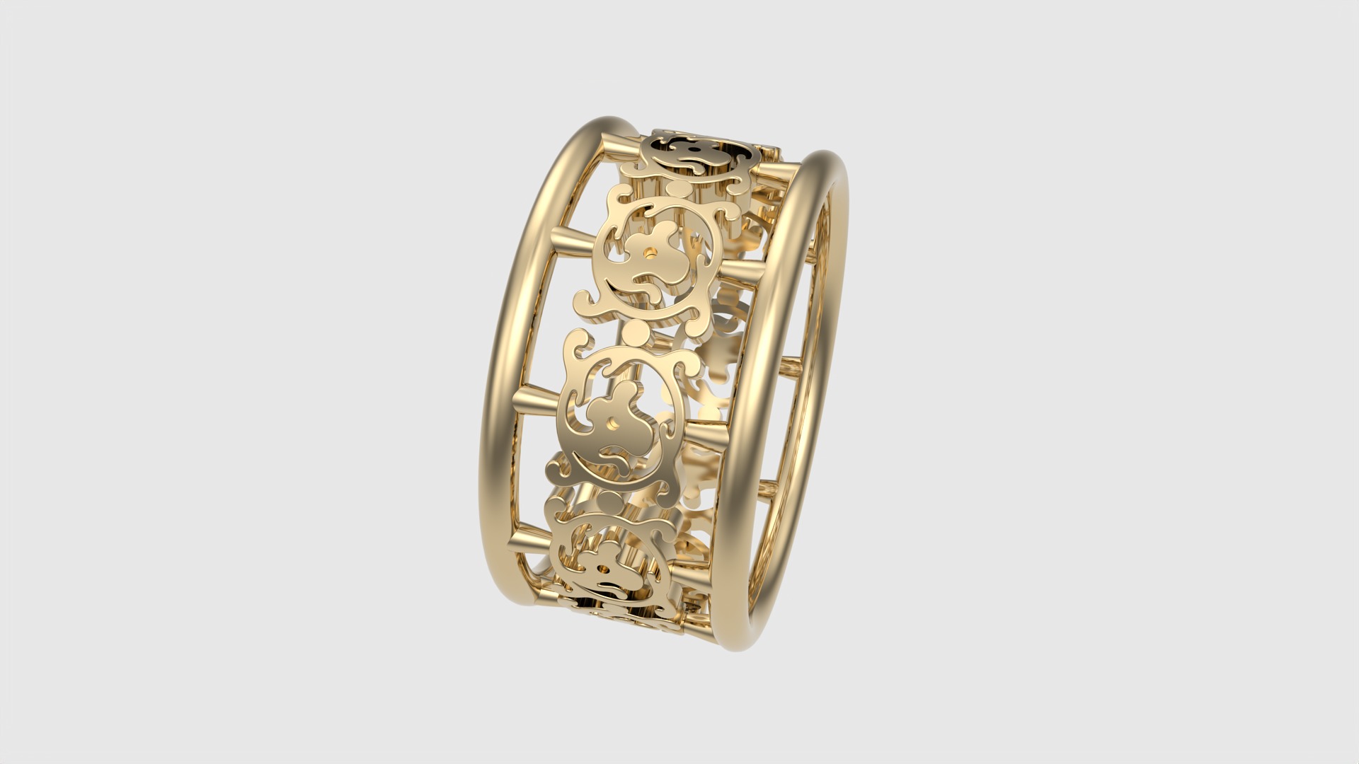 Intricate Pattern Tasteful Ring JDBCo 3D print model_19