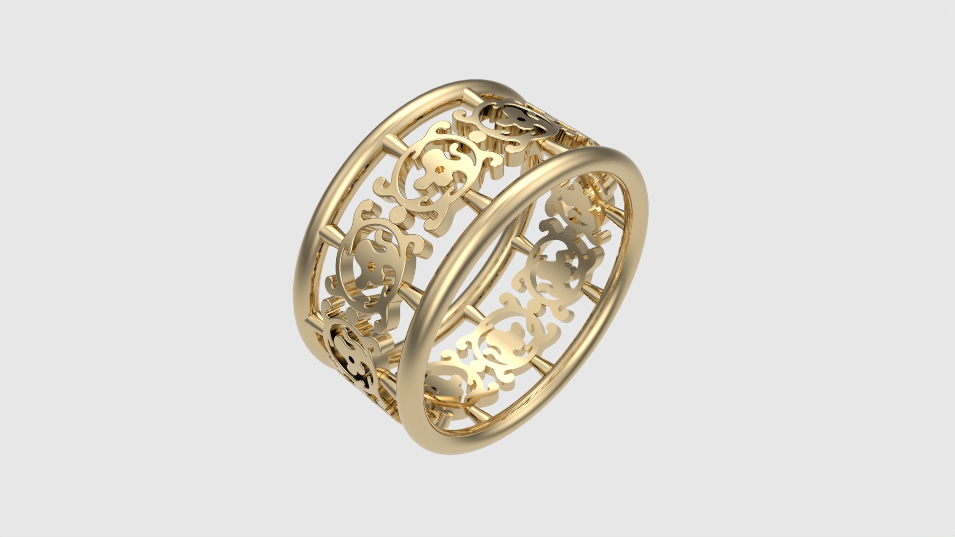 Intricate Pattern Tasteful Ring JDBCo 3D print model_25