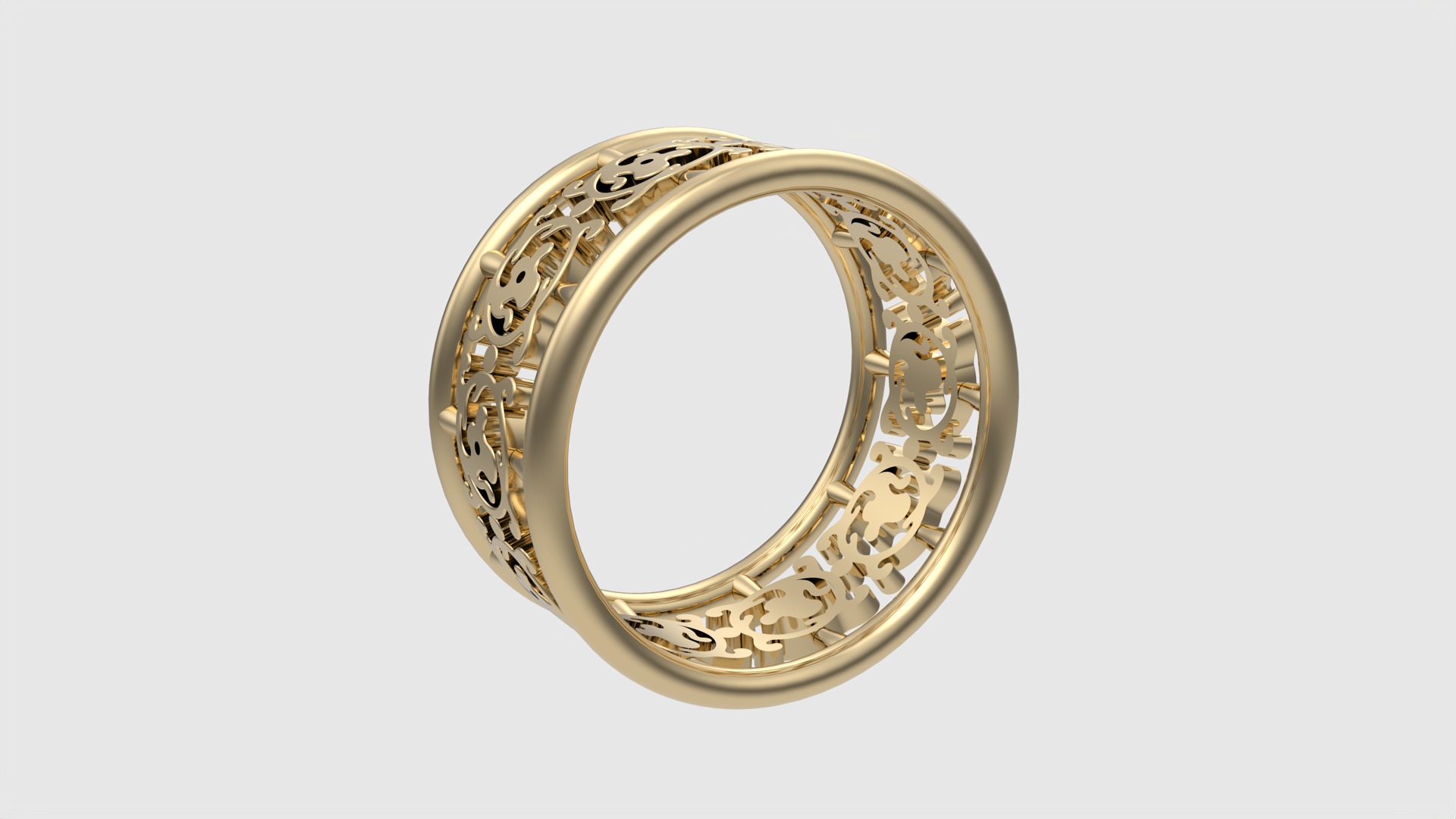 Intricate Pattern Tasteful Ring JDBCo 3D print model_3
