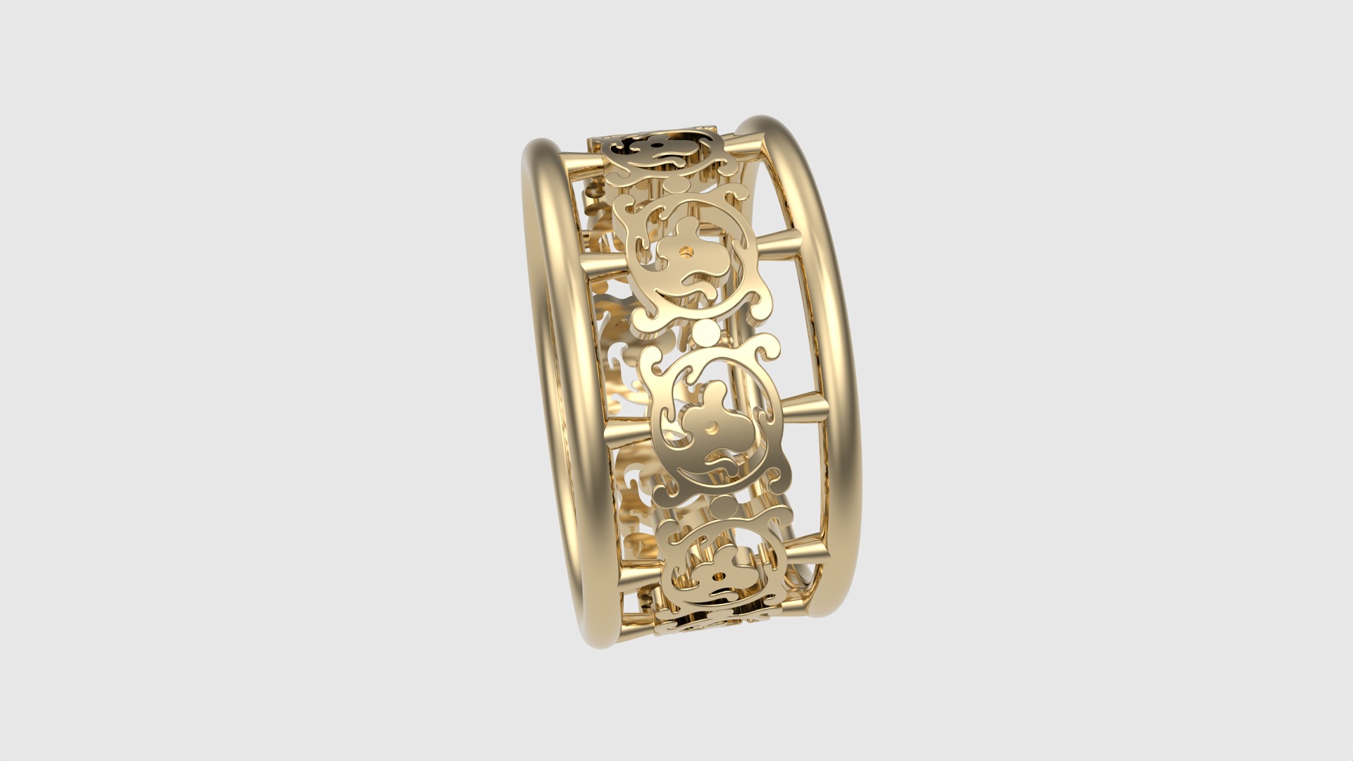 Intricate Pattern Tasteful Ring JDBCo 3D print model_20