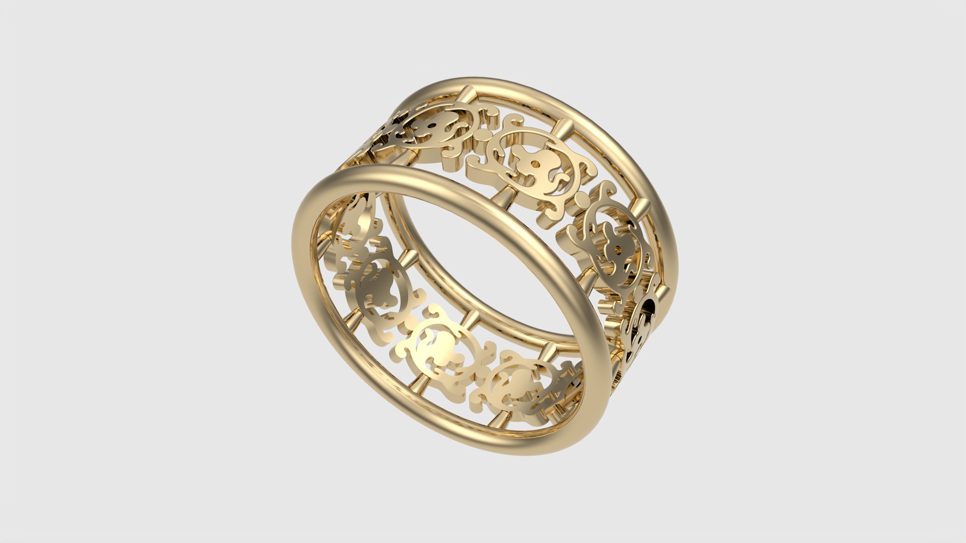 Intricate Pattern Tasteful Ring JDBCo 3D print model_22