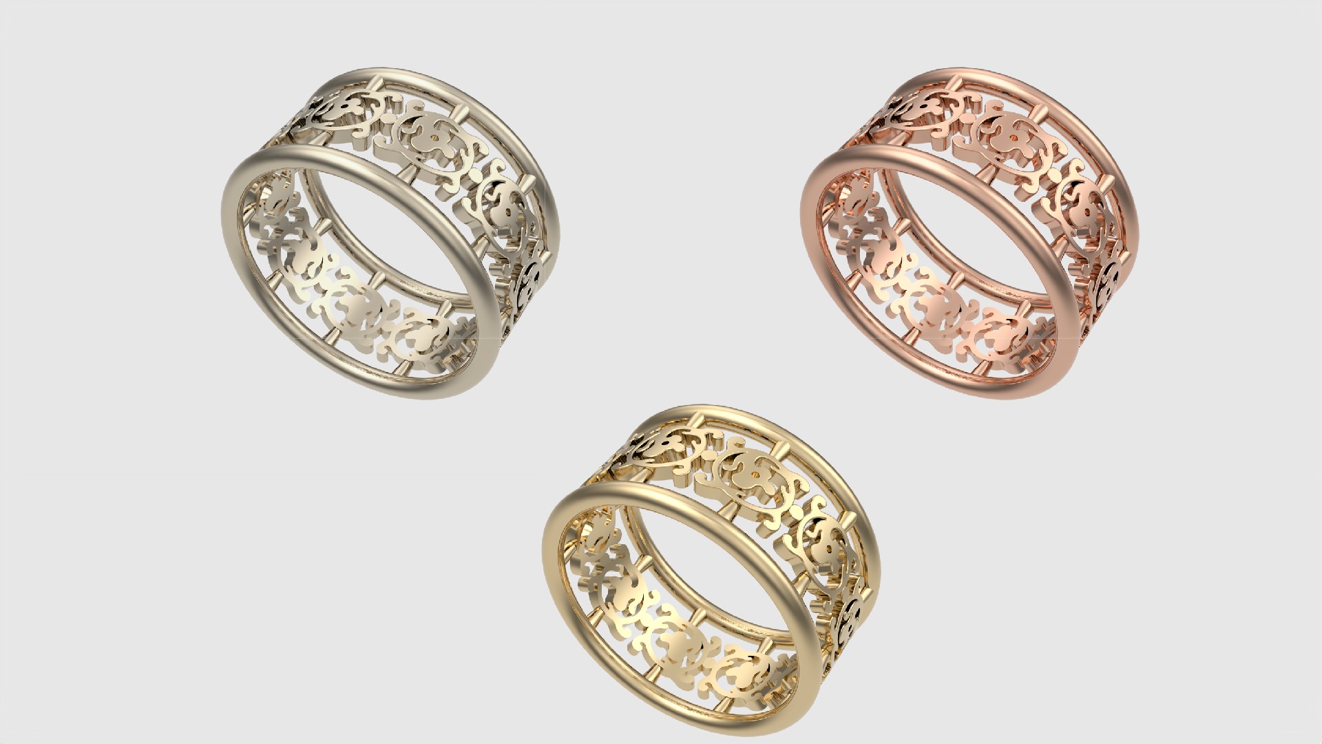 Intricate Pattern Tasteful Ring JDBCo 3D print model_2