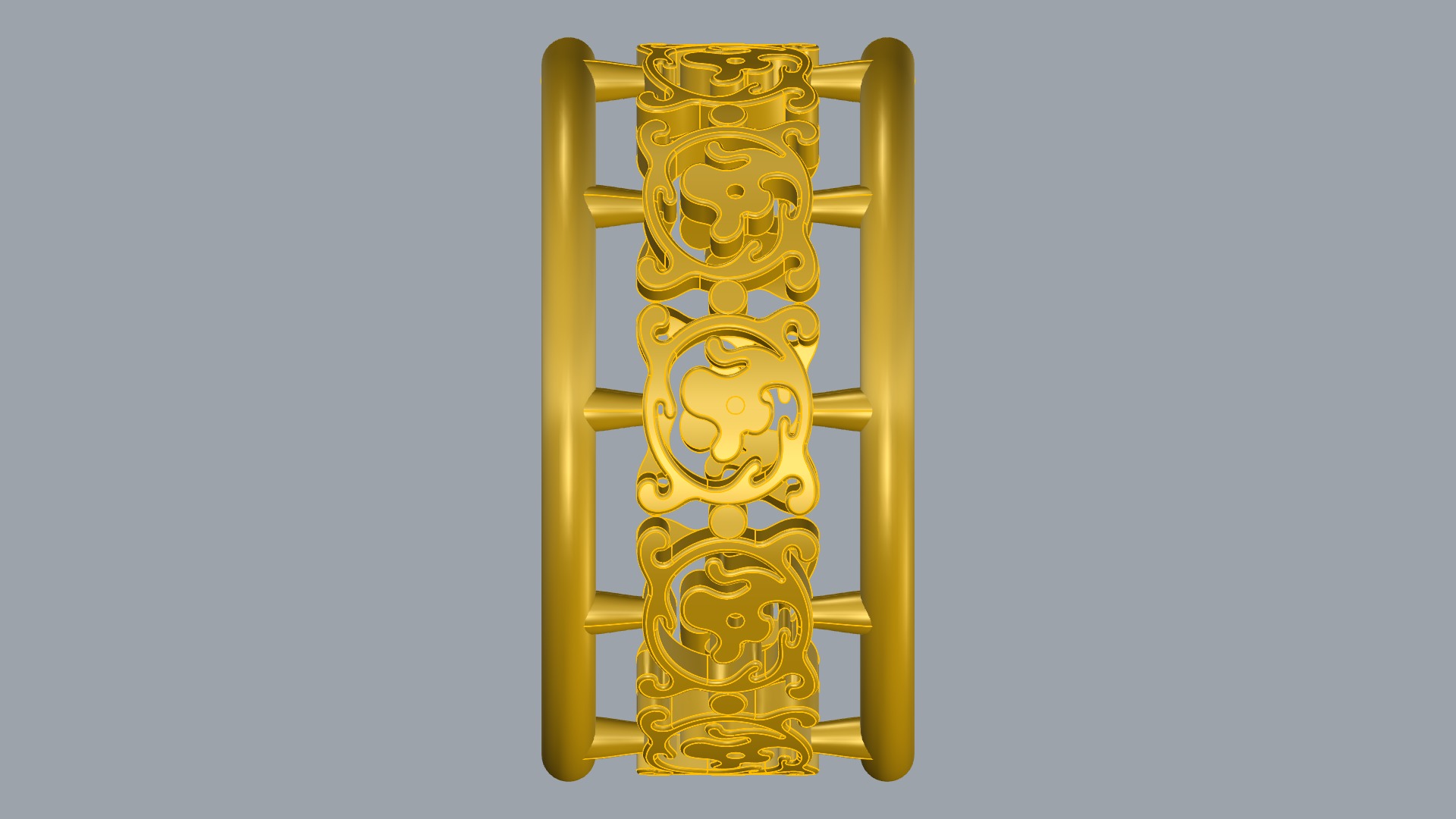 Intricate Pattern Tasteful Ring JDBCo 3D print model_11