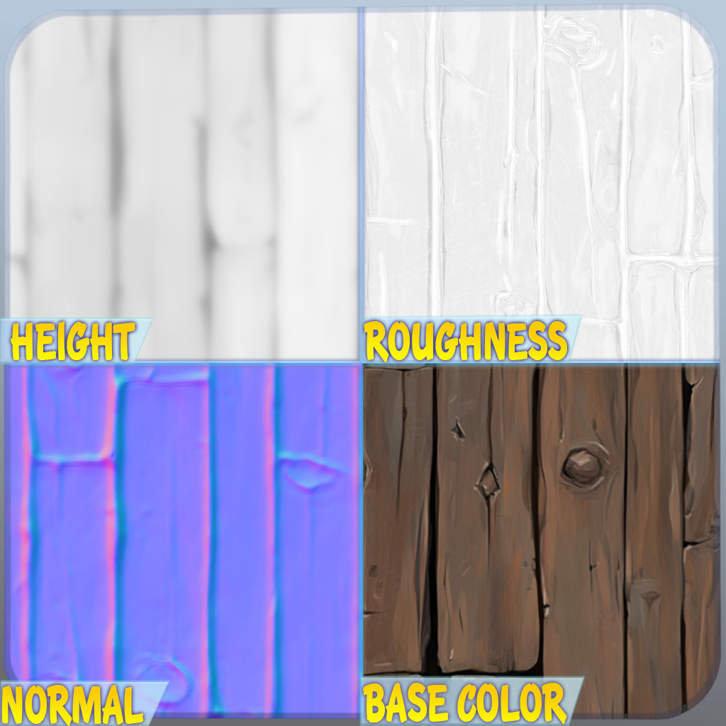 Stylized Wood Seamless Texture Texture_1