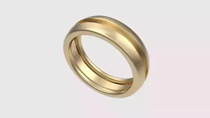 Sleek Double-Band Fusion Ring JDBCo