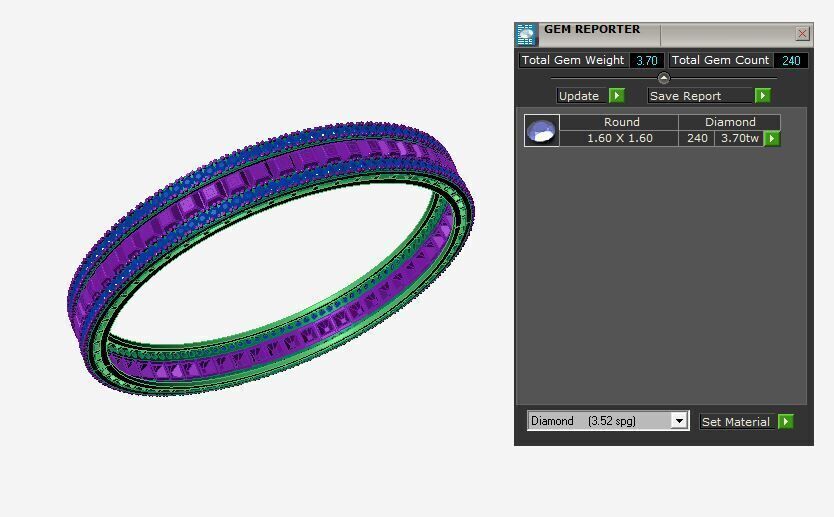 Fashion Bracelet 3D print model_3