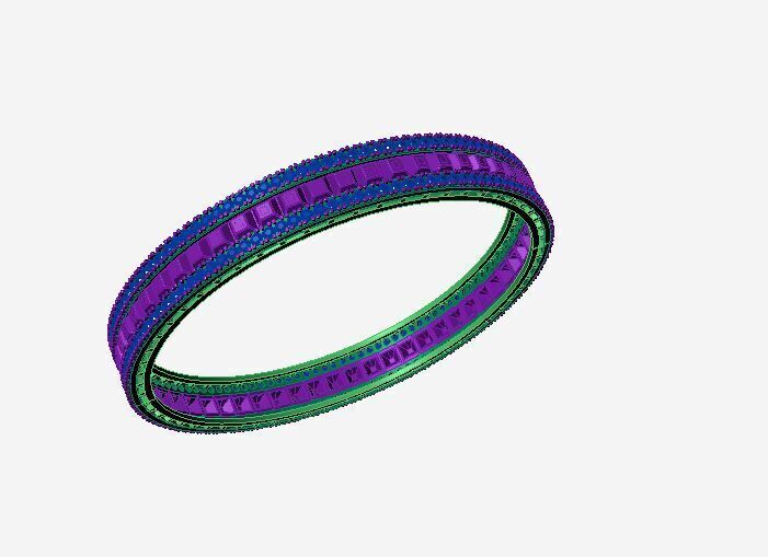 Fashion Bracelet 3D print model_2