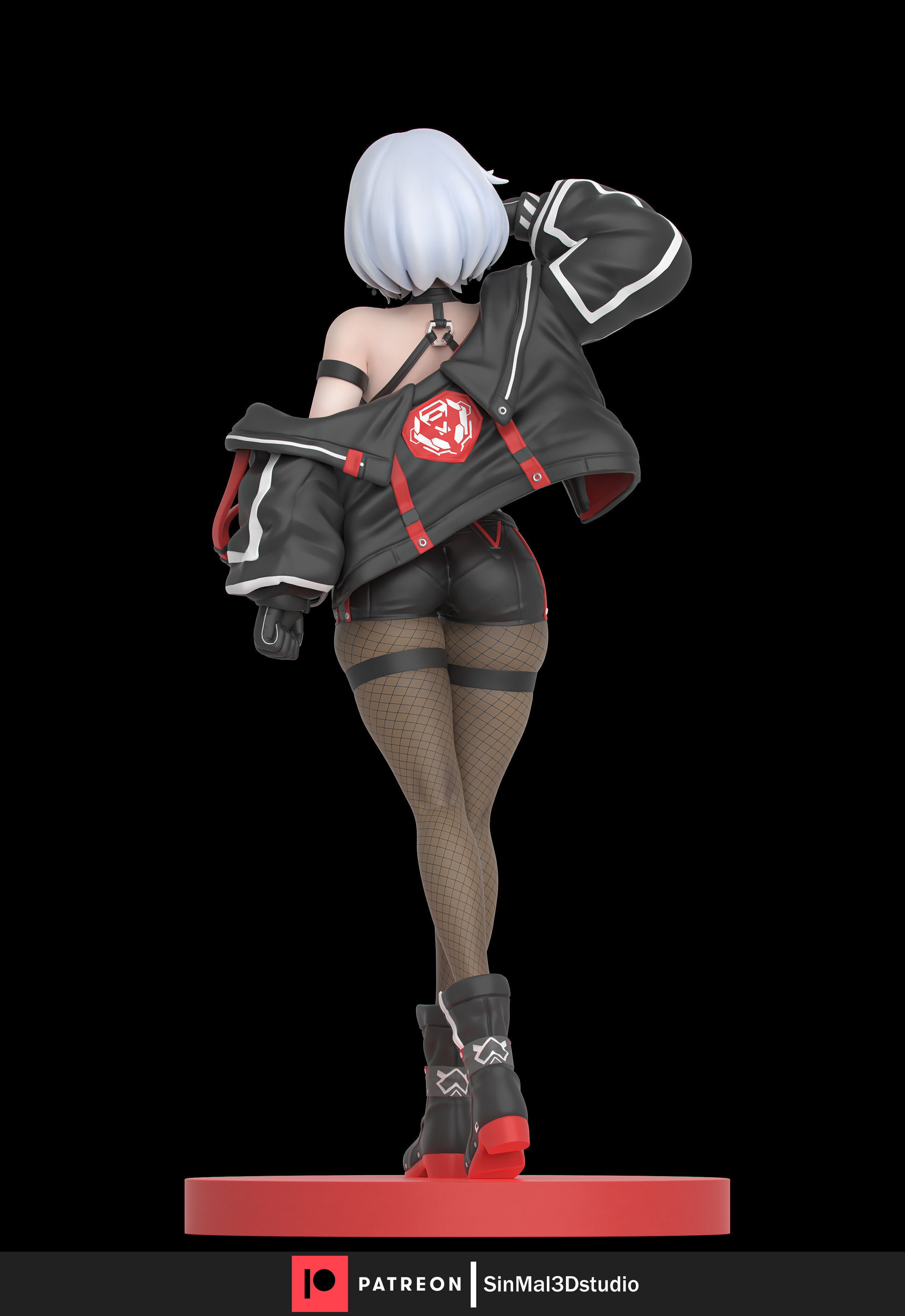 NIKKE-DRAKE racing villain 3D print model_5