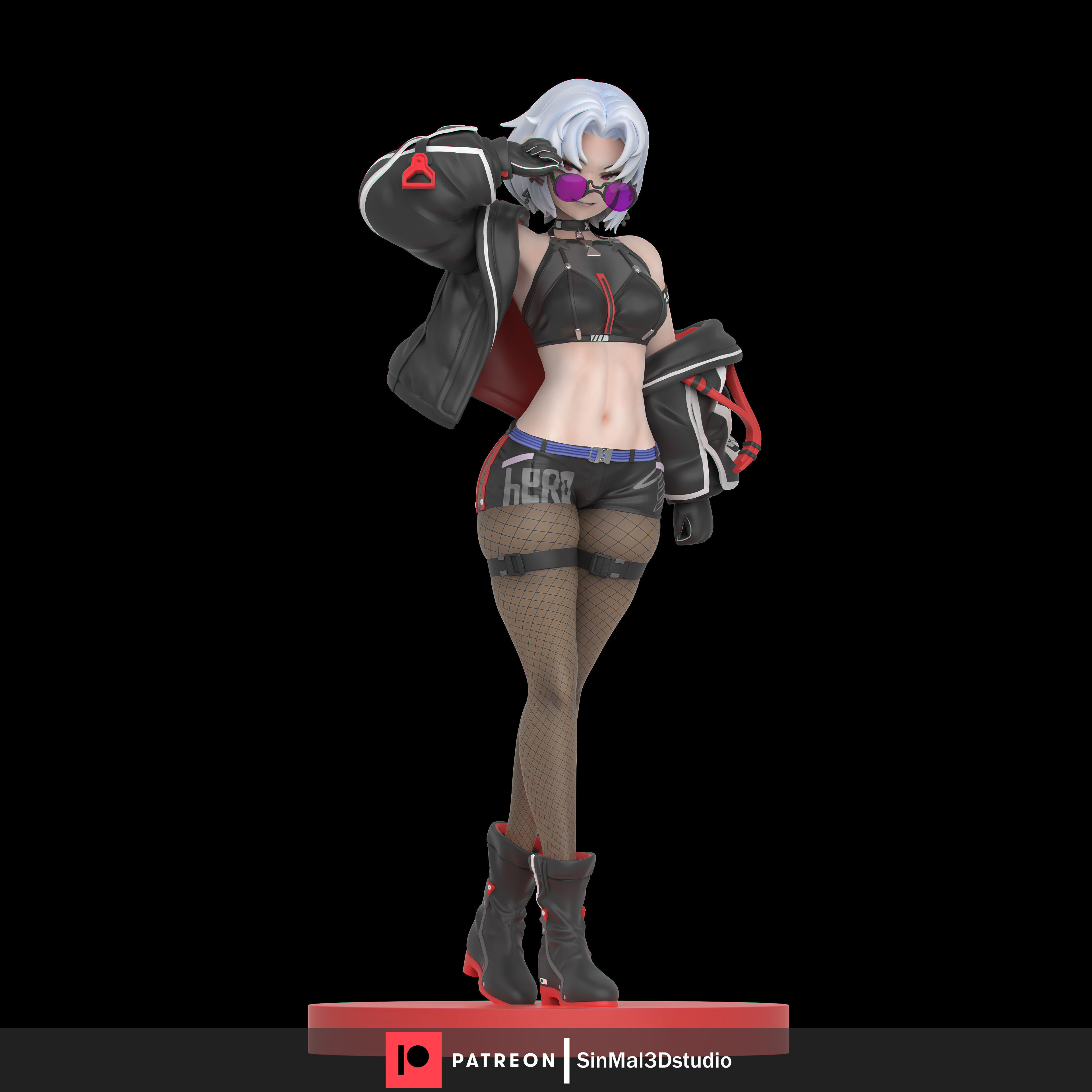 NIKKE-DRAKE racing villain 3D print model_1