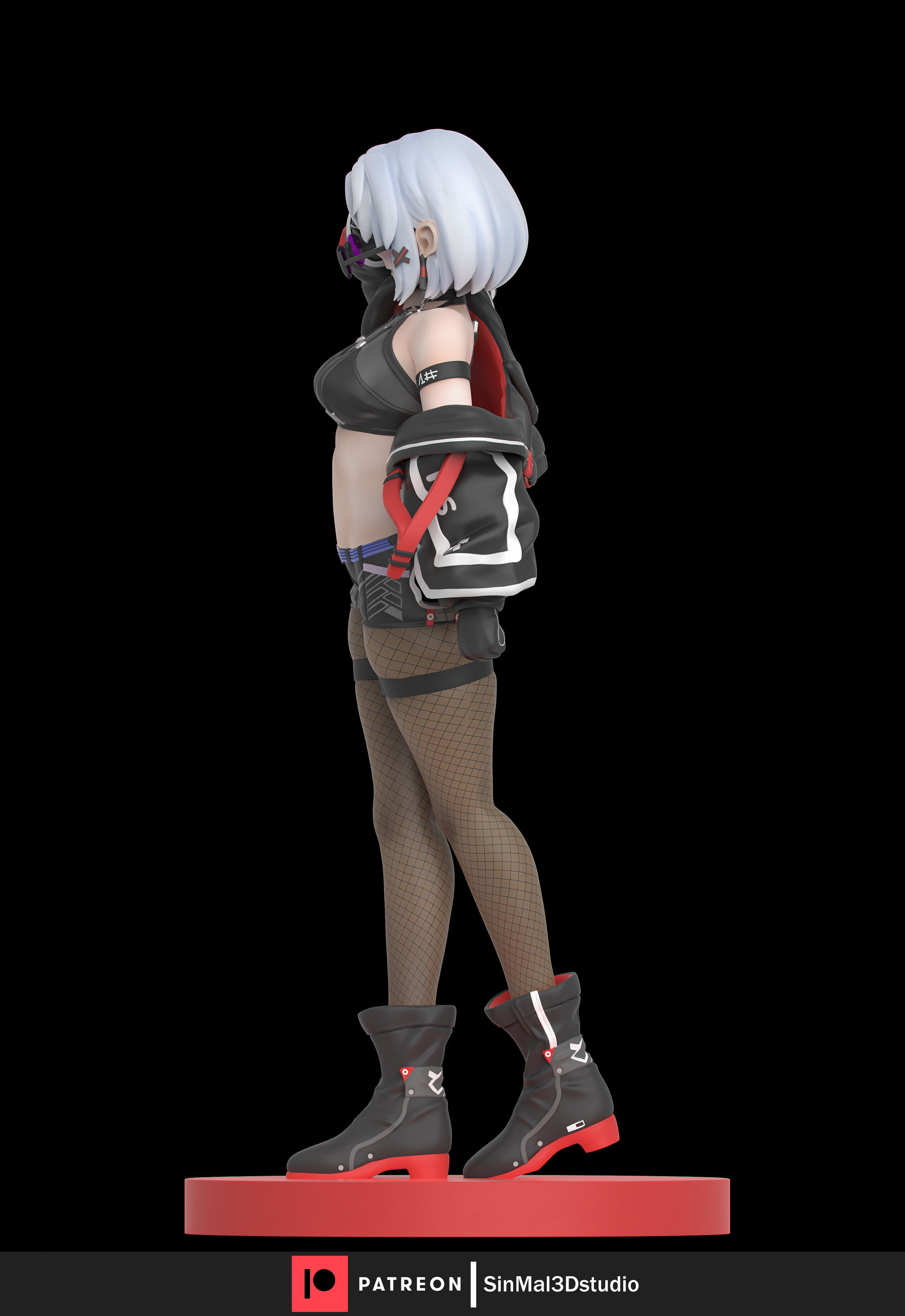 NIKKE-DRAKE racing villain 3D print model_6