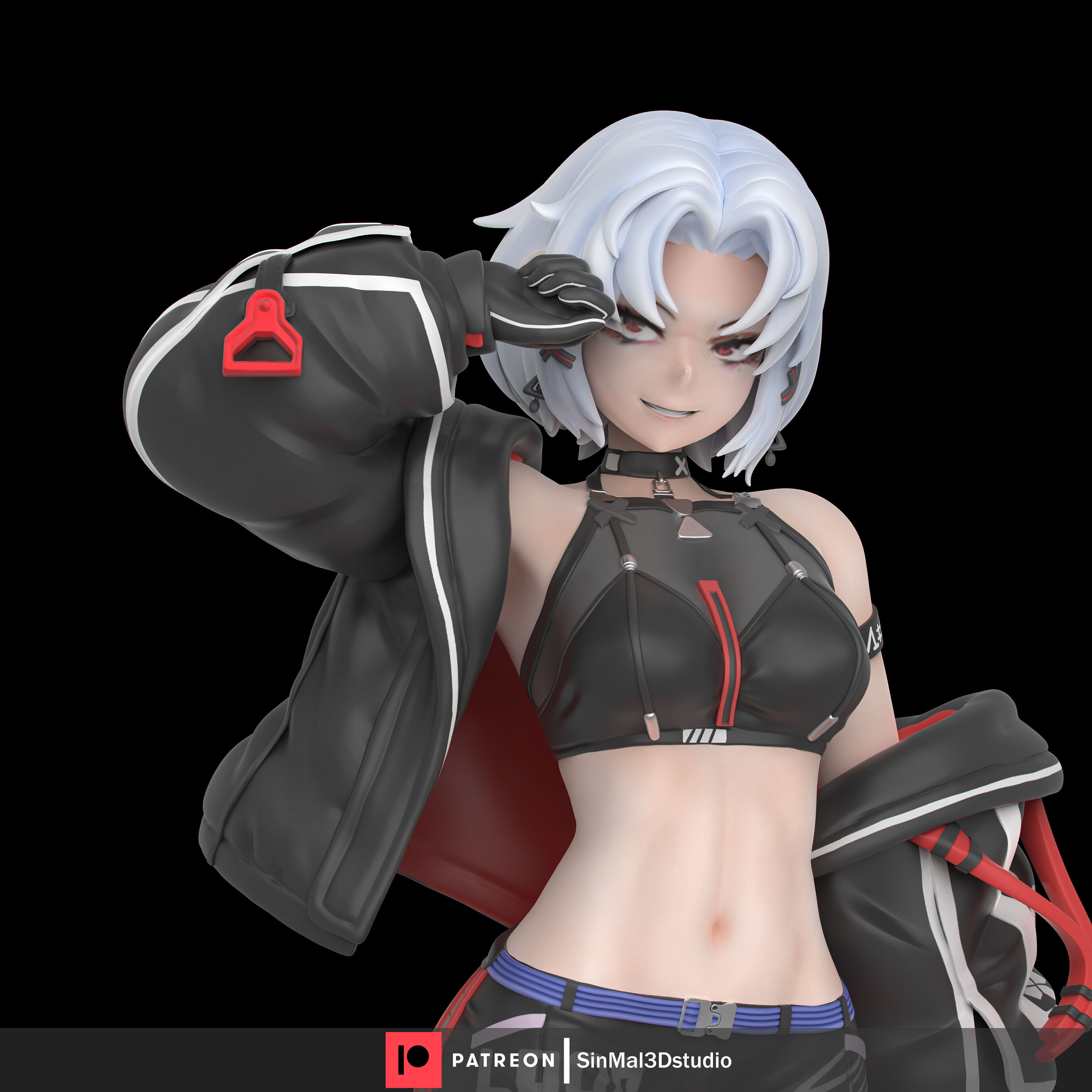NIKKE-DRAKE racing villain 3D print model_2