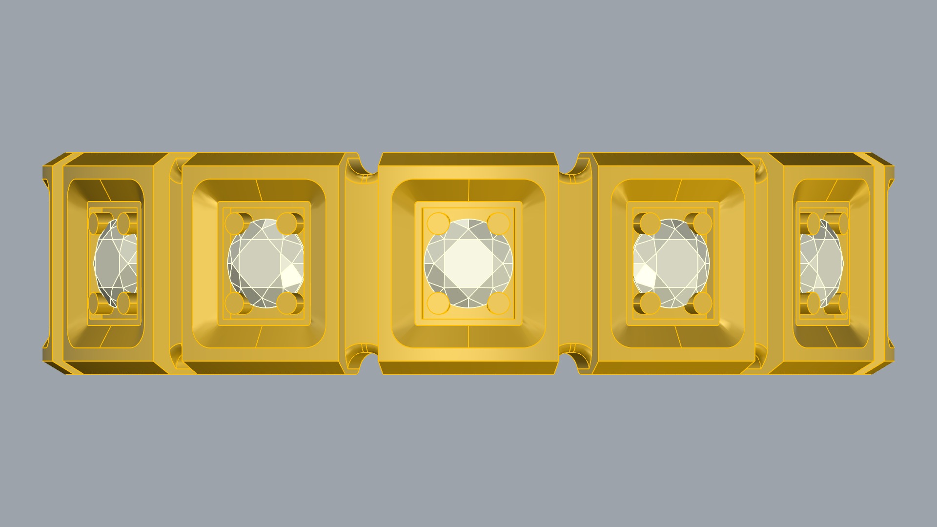 Square Setting Eternity Band JDBCo 3D print model_13