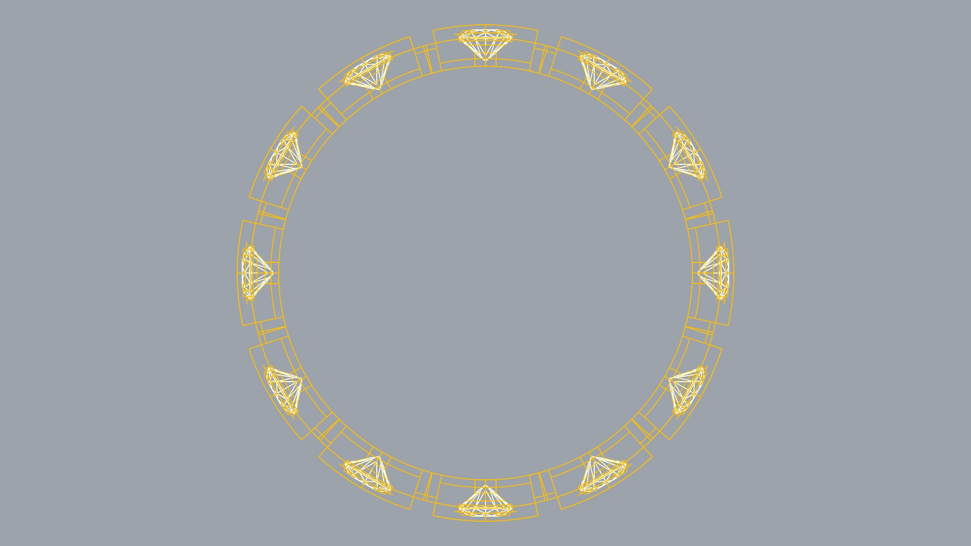 Square Setting Eternity Band JDBCo 3D print model_10