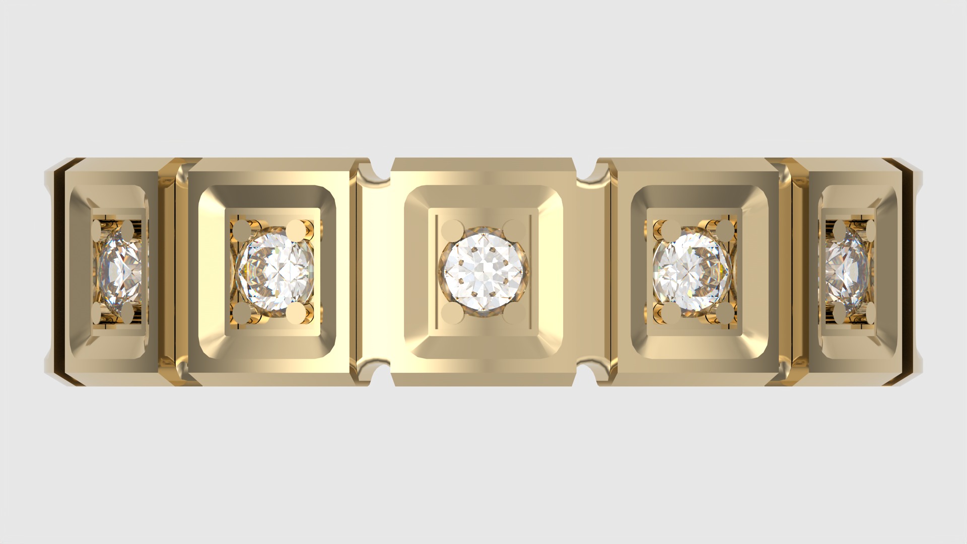 Square Setting Eternity Band JDBCo 3D print model_6