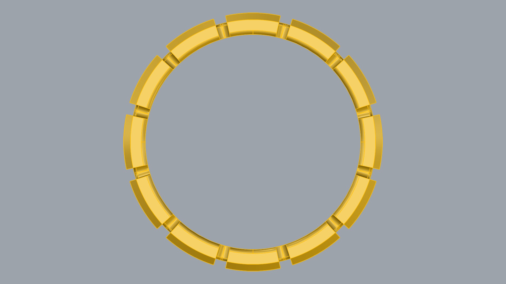 Square Setting Eternity Band JDBCo 3D print model_9