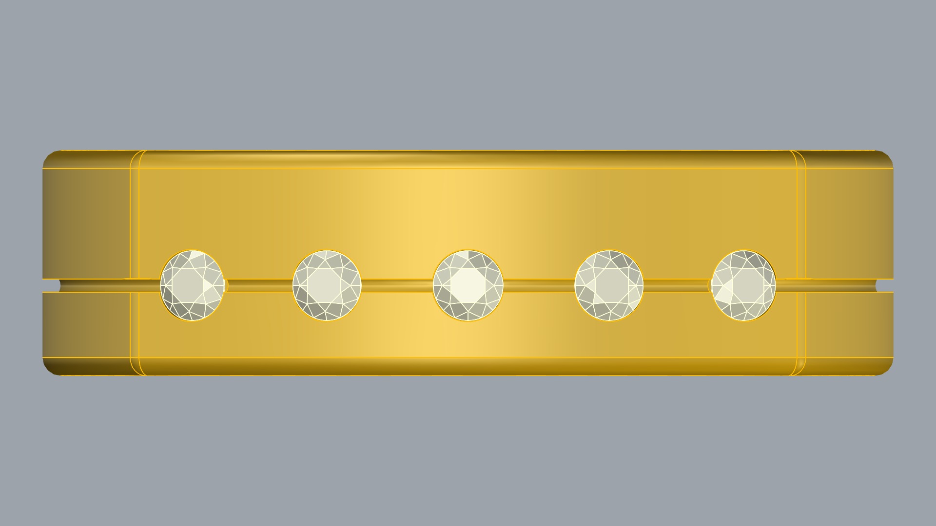 Four-Corner Channel Set Ring JDBCo 3D print model_13